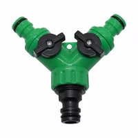 1set 34female thread y shape connector with 34male thread tap nipple joint quick coupling drip garden irrigation system tool