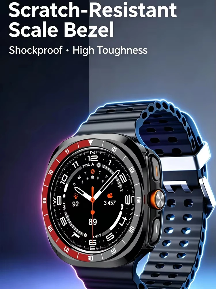 Защитный чехол-бампер из твердого поликарбоната для смарт-часов Samsung Galaxy Watch Ultra 2 47 мм (art.: 3920dcb48cde2) - 3920dcb48cde2