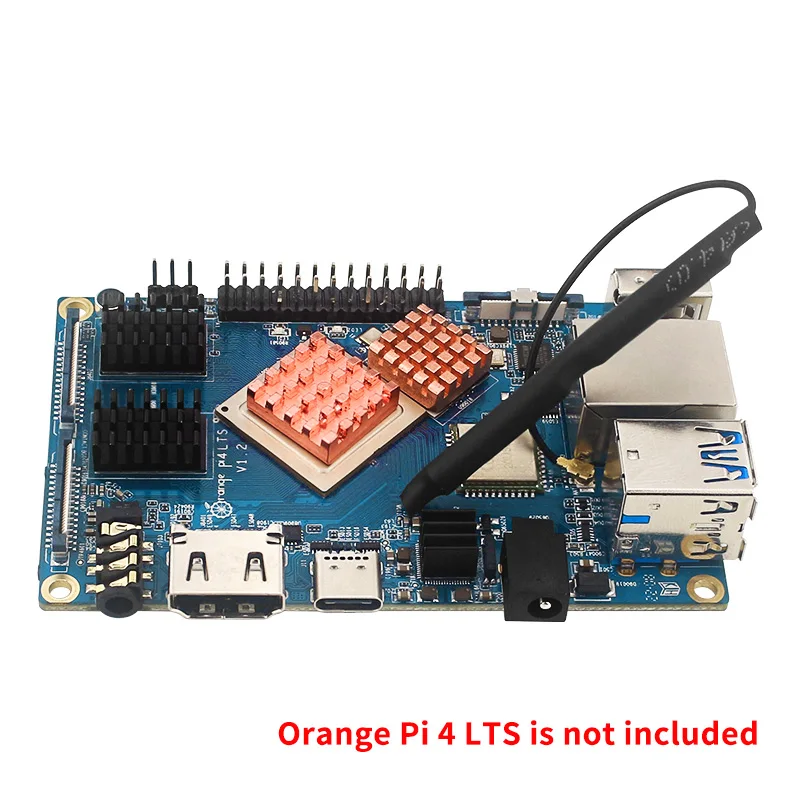 Оранжевый Pi 4 LTS акриловый зеркальный прозрачный корпус дополнительные радиаторы