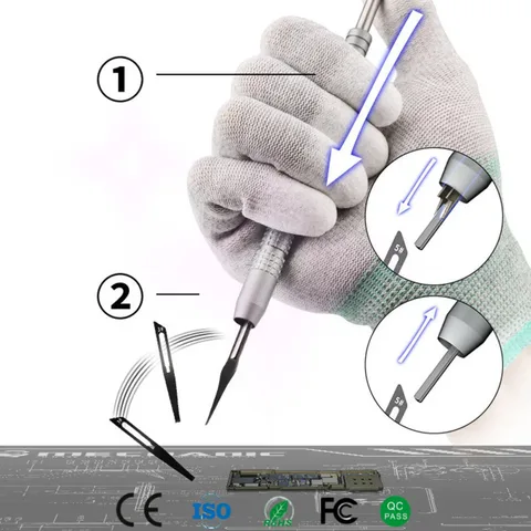 KH-001 Быстроразъемная материнская плата IC, лезвие для удаления клея, нож для разборки процессора, скребок для ремонта чипов, комплект ножей MECHANIC