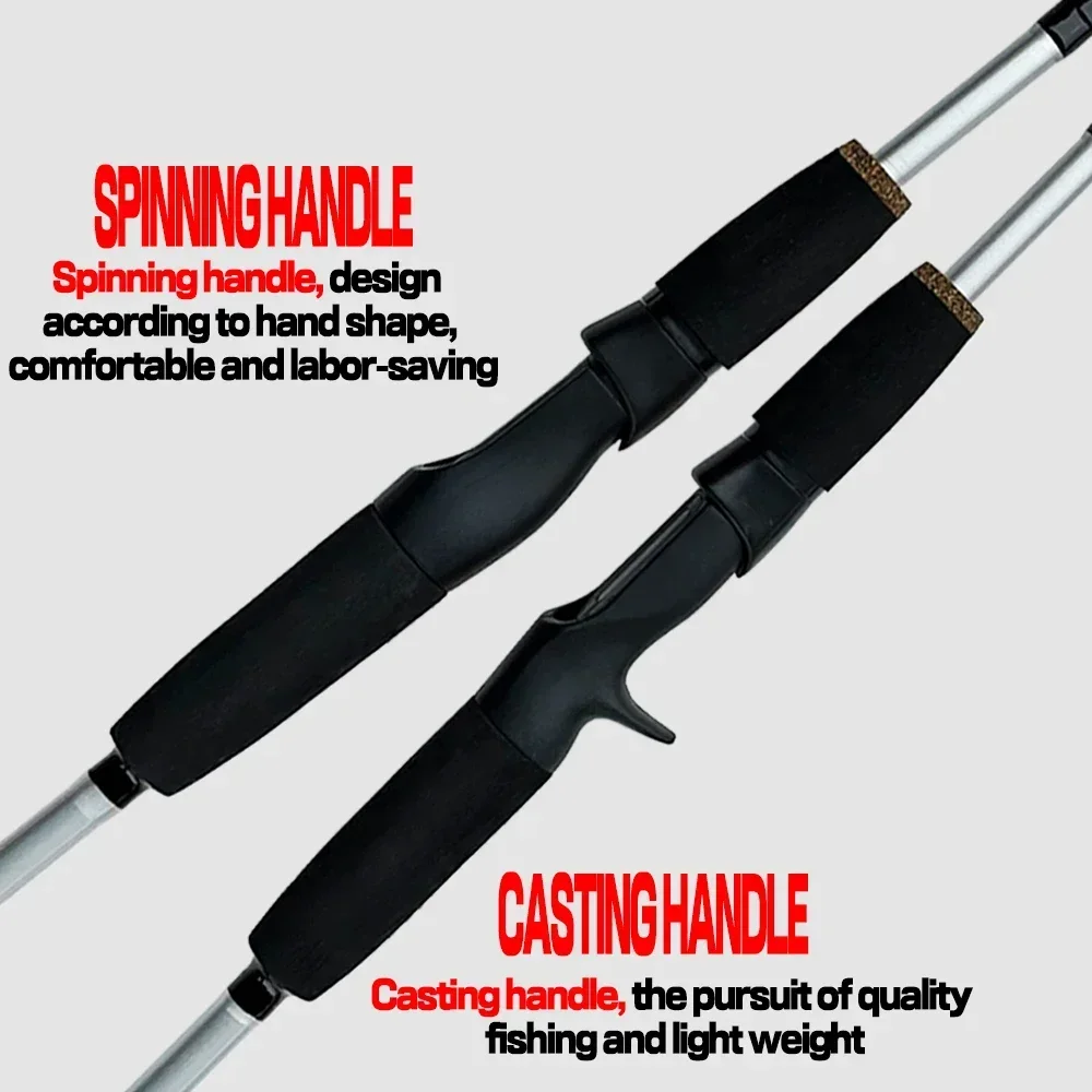 Сверхлегкая 2-секционная приманка для удочки 1 65/1 8 м W.T 5-20 г высокоуглеродистая