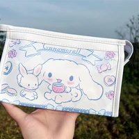 cute sanrio pen case hello kittys cinnamoroll accessories kawaii beauty cartoon anime stationery storage box toys for girls gift