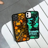 game geometry dash phone case silicone pctpu case for iphone 11 12 13 pro max 8 7 6 plus x se xr hard fundas
