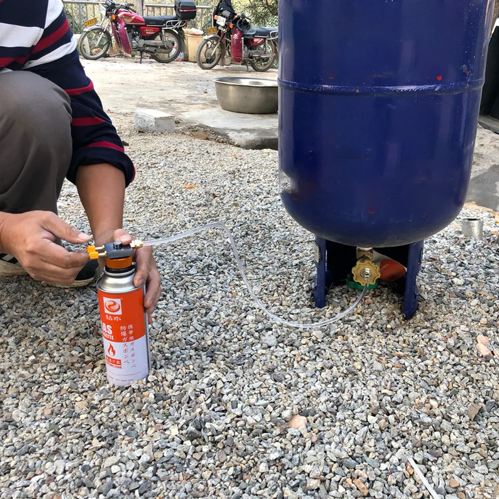 Адаптер для газовой плиты адаптер шланга медь кемпинга/ПУ легко носить с собой