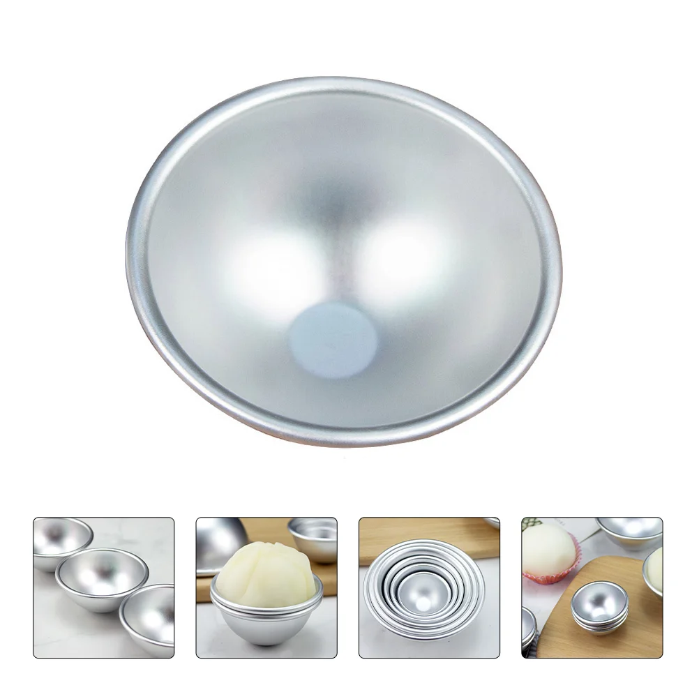 

6 Pcs Chocolate Muffins Pudding Small Cake Pan Chip Pastry Mould Hemisphere Mold