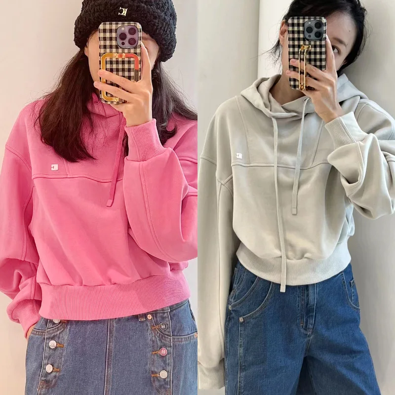 2023  Wome Hooded Cloth South Korea Style Sweatshirts Loose Casual Hoodies Women 22826