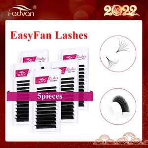 Ресницы для наращивания из искусственной норки, Мягкие Накладные ресницы российского объема, 5 шт.