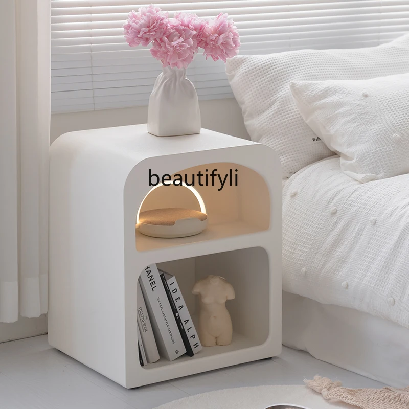 

Прикроватный столик yj, простой современный шкафчик, маленький прикроватный шкаф для спальни, шкаф для хранения в стиле Ins