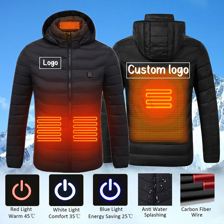 

Мужская зимняя куртка с подогревом и USB-портом