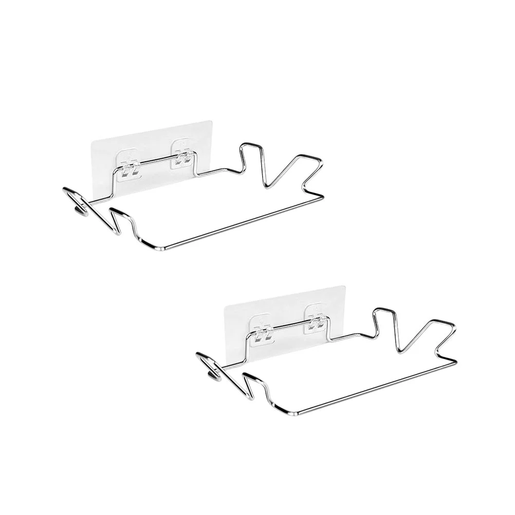 

Holder Garbage Trash Rack Hanging Door Hanger Cabinet Kitchen Cupboard Storage Hook Towel Wall Doors Organizer Grocery Steel