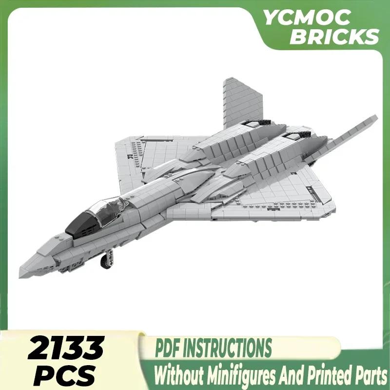 Военная модель Moc строительные кирпичи YF-23 черная вдова II технология истребителя