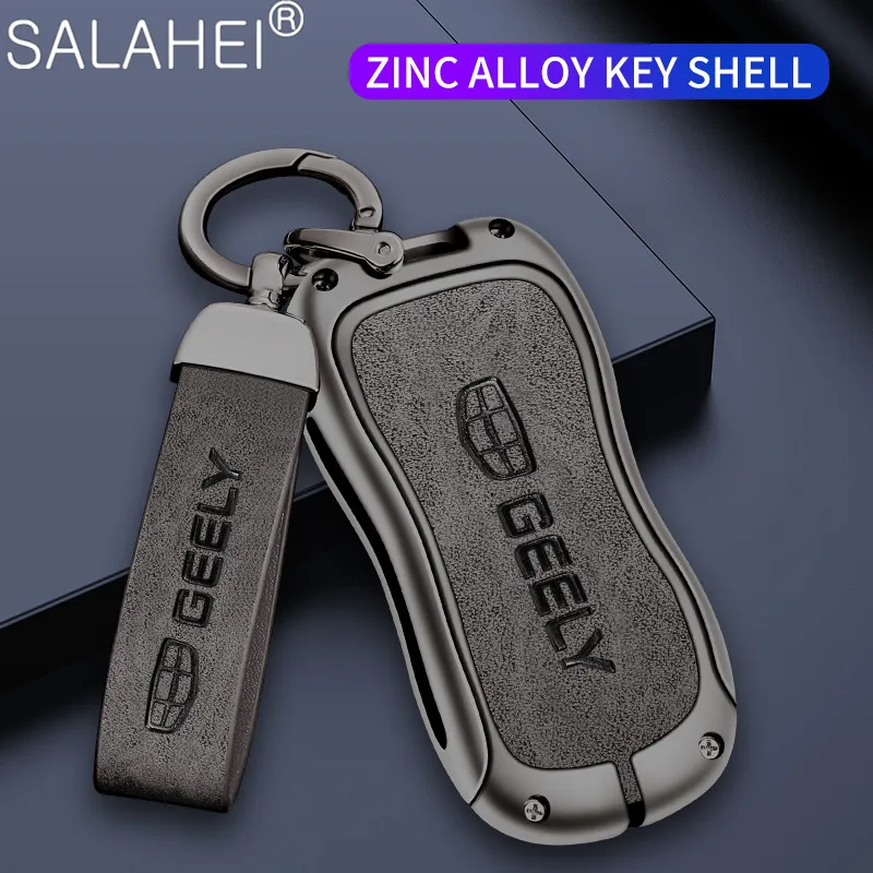 

Car Key Cover Case Shell Holder Bag For Geely Tugella Azkarra FY11 Boyue Xingyue Atlas Pro New Emgrand GS X6 SUV EC7 Accessories