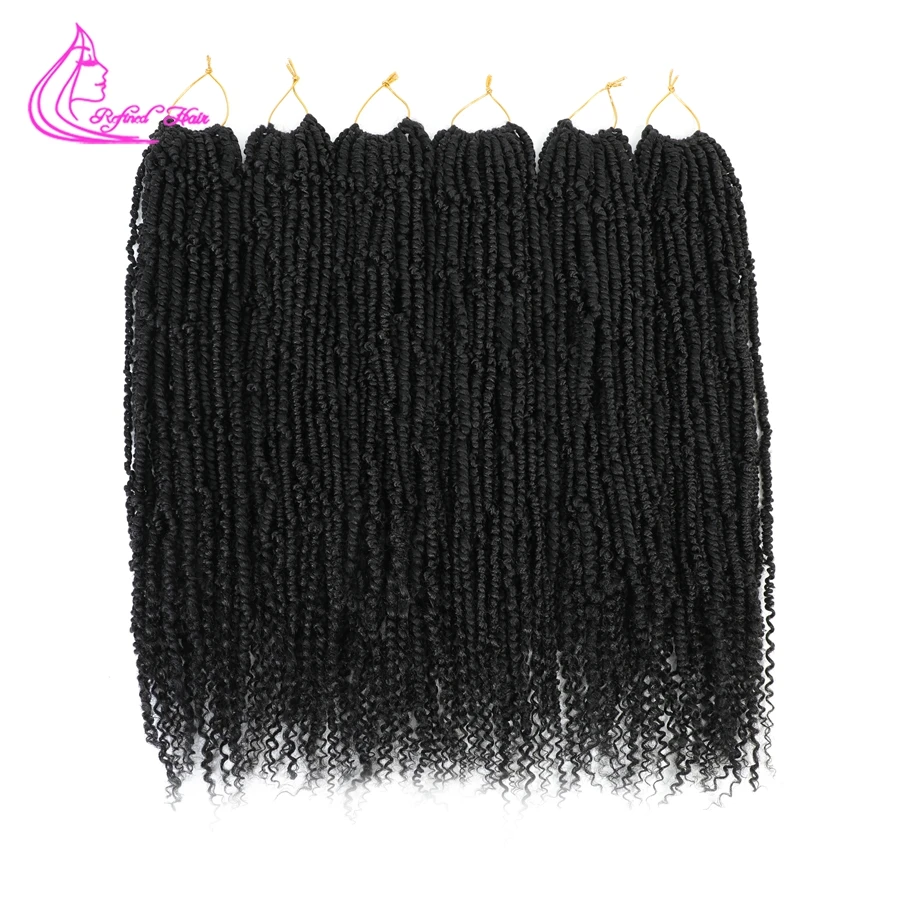 14 22-дюймовые длинные предварительно заплетенные/сккрученные волосы Passion Twist