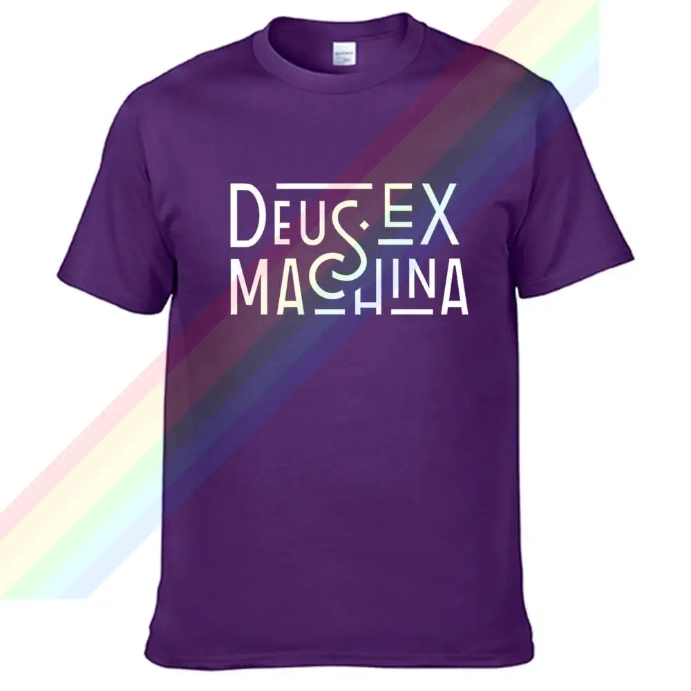 Футболка Deus-Ex-Machina с белым текстом и логотипом для мужчин женщин летняя футболка