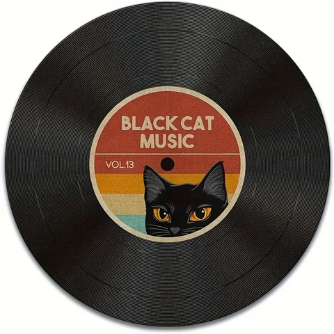 Винтажный виниловый круглый коврик для мыши, нескользящая резиновая подошва, водонепроницаемый дизайн, офисные игры, универсальный компьютерный стол RUG