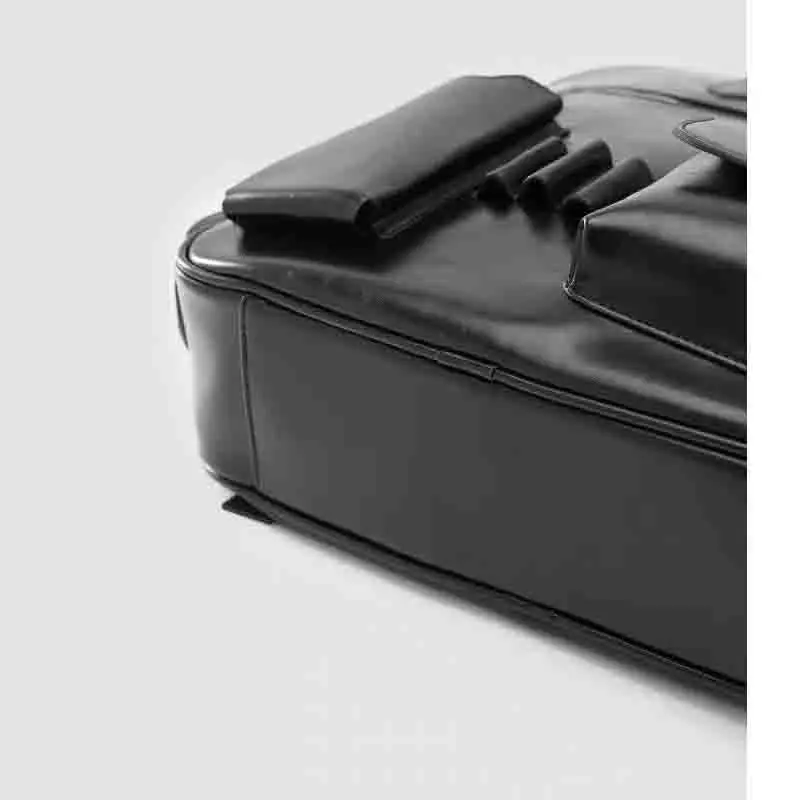 Роскошный черный дорожный рюкзак большой объем из искусственной кожи 2024 сумка с