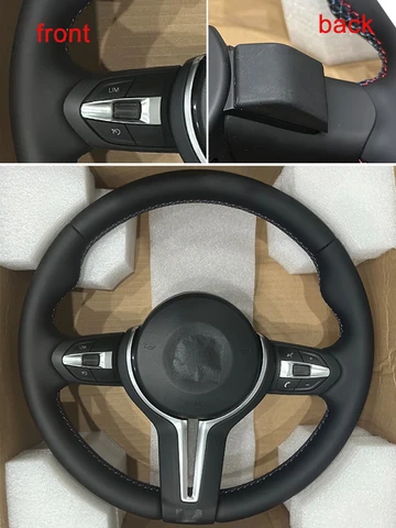 Ручной кожаный руль без лопастей для BMW 3 5 серии F10 F20 F30 F32 F36 F80 F82 M3 M4 M5 M Спортивные детали интерьера