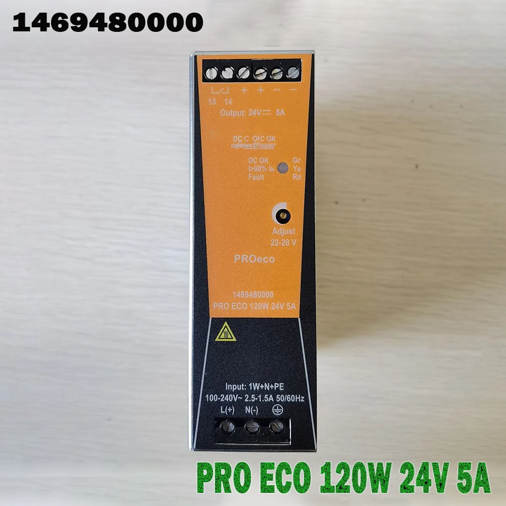 Оригинальный переключаемый блок питания weidмюлера, однофазный, 100% протестирован перед отправкой 1469480000 PRO ECO 120 Вт 24 В 5 А Оригинальный переключаемый блок питания weidмюлера, однофазный, 100% протестирован перед отправкой 1469480000 PRO ECO 120 Вт 24 В 5 А