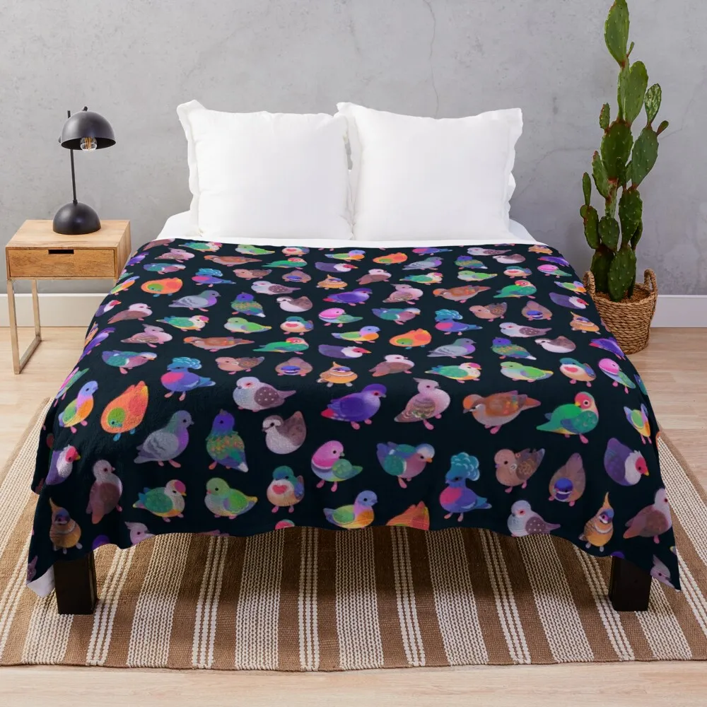 

Wild pigeon Throw Blanket Decorative Blanket Blanket Sofa Nap Blanket