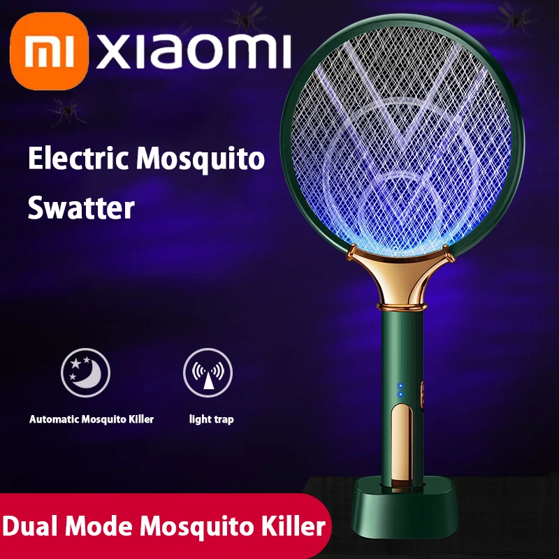 

Xiaomi 2 In 1 Mosquito Racket USB Rechargeable Fly Zapper Swatter Lamp Seduction Trap Summer Night Baby Sleep Protect Tools