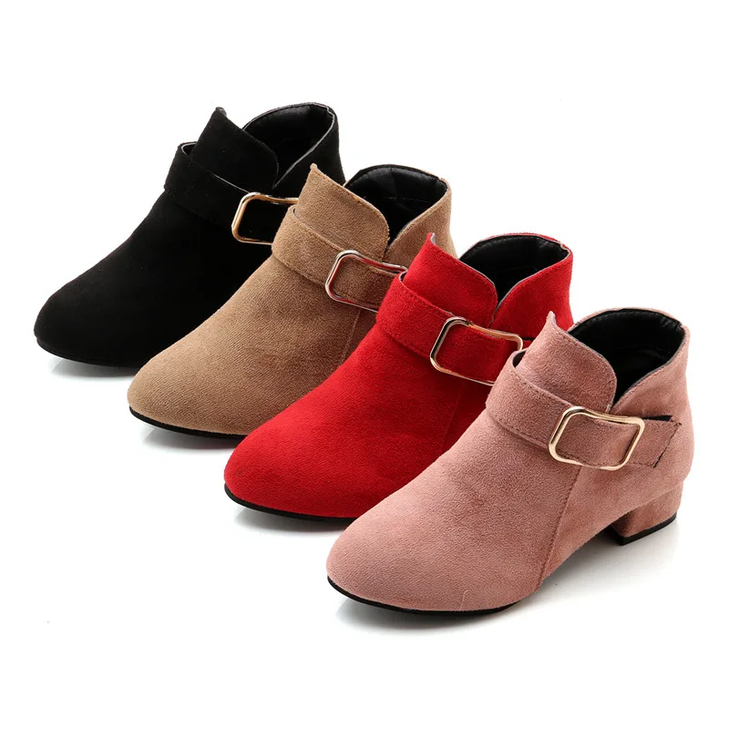 

Fashion Fringe High Heel Children Shoes For Girls Winter Leather Boots Kids Bow Snow Boots Autumn 4 5 6 7 8 9 10 11 12 Year Old
