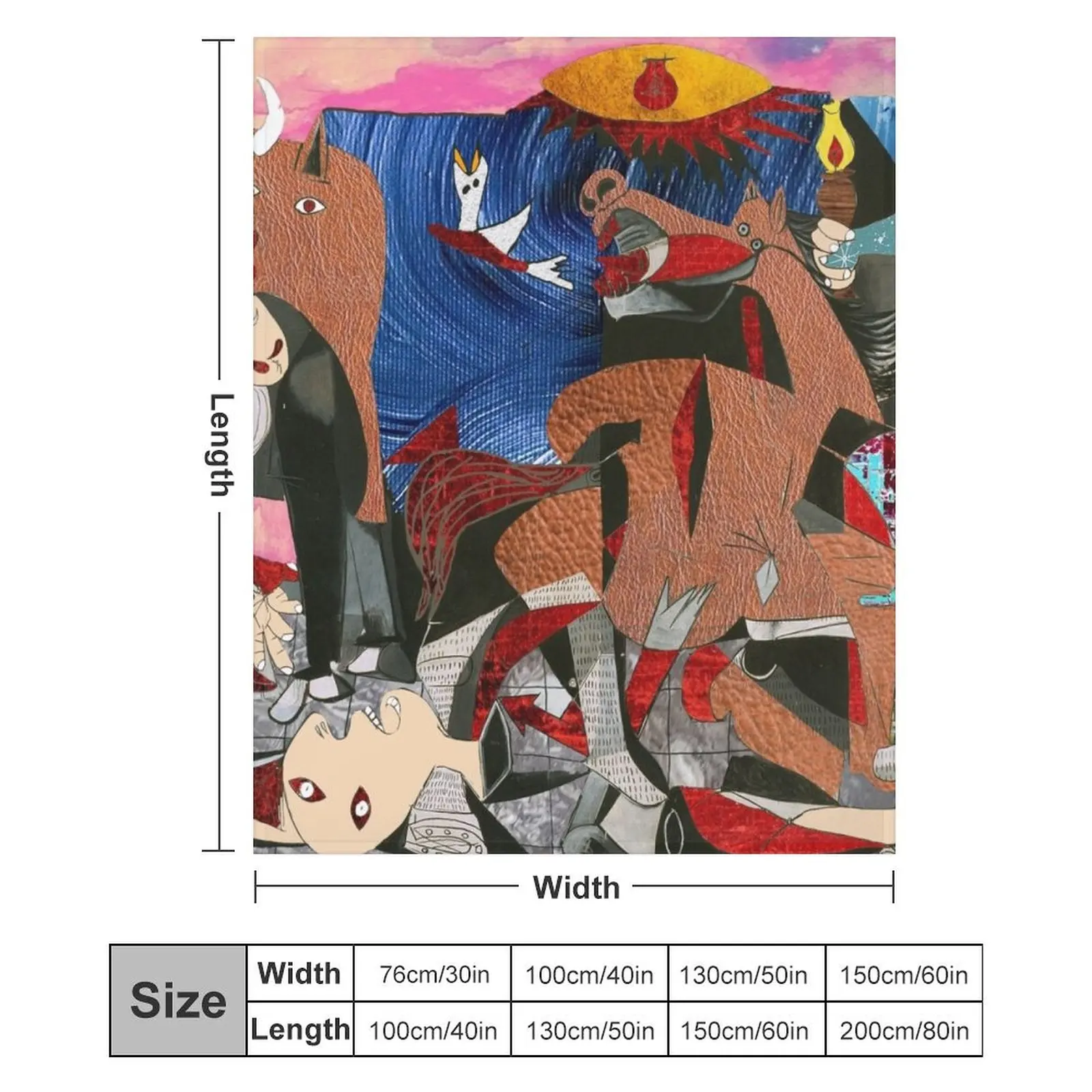 Цветное одеяло Guernica одеяла и самое мягкое забавное подарочное