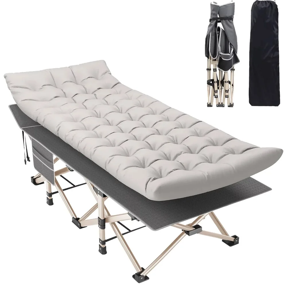 

Portable Folding Bed with 2 Sided Mattress & Carry Bag 74.8in X 28 in X 14.6 in Free Shipping