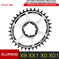 bicycle chainring 32t 34t 36t mtb bike offset 6mm oval chainwheel gxp sprockets for sram 89101112s nx xx xo gx gxp11 x1