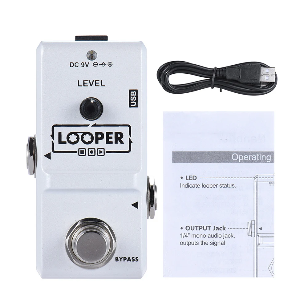 Ammoon AP-09 Looper педаль для гитары серии Nano петля резьба обход неограниченные