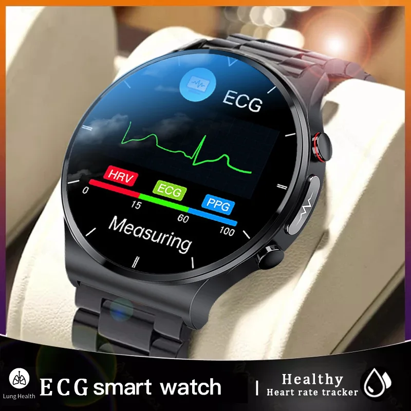 

2022 New Smart watch Men AMOLED HD Full Touch Screen Fitness Tracker Smart Watch Men ECG+PPG Heart Rate Monitor Blood Pressure