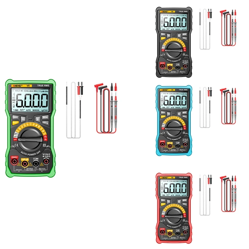 

ANENG 1Set 2000V Smart Professional Voltage Tester AC/DC Ammeter Electrical Tester Tools Green