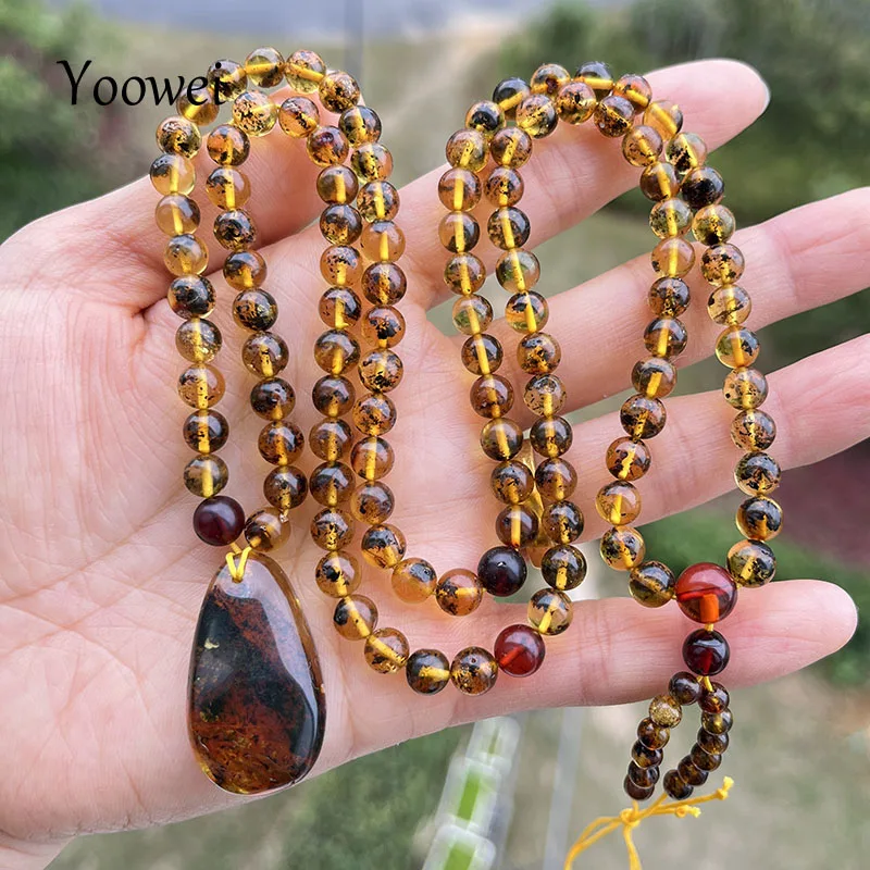 

18 г, фотоэлемент для женщин, 100% натуральный Балтийский амбар, 6 мм, бусины с растениями, 66 см, цепочка, оригинальный уникальный поставщик ювелирных изделий