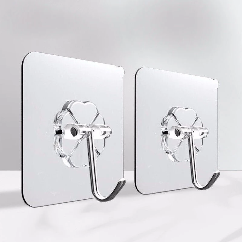 

5Pcs 6x6cm Transparent Strong Self Adhesive Door Wall Hangers Hooks Suction Heavy Load Rack Cup Sucker for Kitchen Bathroom