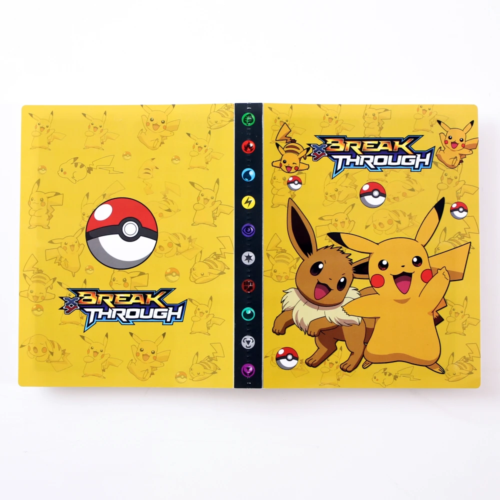 

NEW Pokemon Cards 240 Pcs EX GX Collectors Binder Folder Children Loaded List Holder Capacity Toy Cartoon Anime Album Book