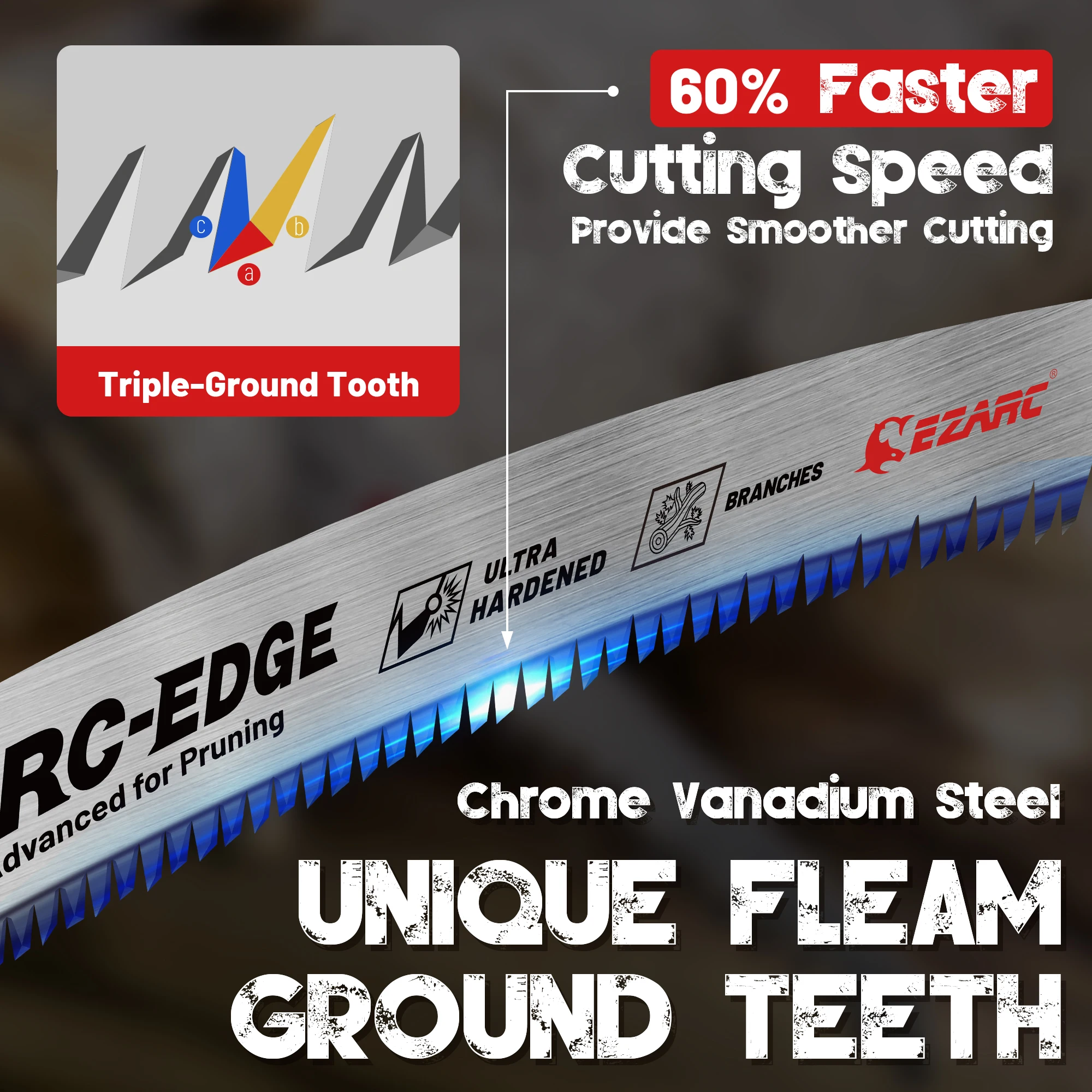 EZARC 10 шт. лезвия для сабельных пил с японскими зубьями 15-дюймовые резки древесины