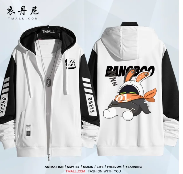 Аниме Zenless Zone Zero The Bangboo Толстовка с капюшоном Косплей Осень Зима Мужчины Женщины