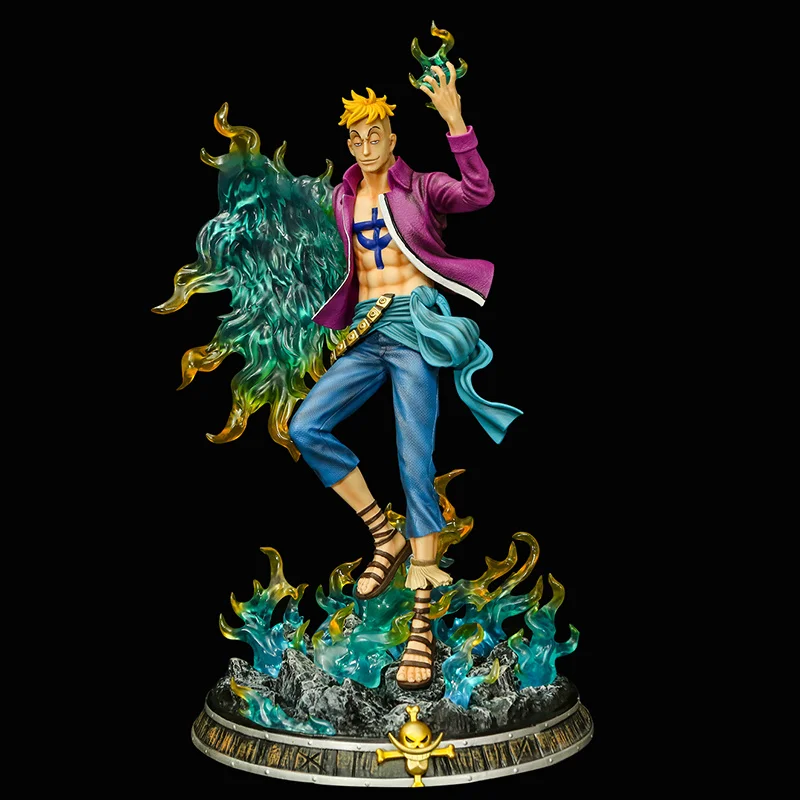 

One Piece Figure GK Oversized Phoenix Marco Anime Action Model Figma 48cm PVC Can Shine Statue Desktop Collection Toys Gift