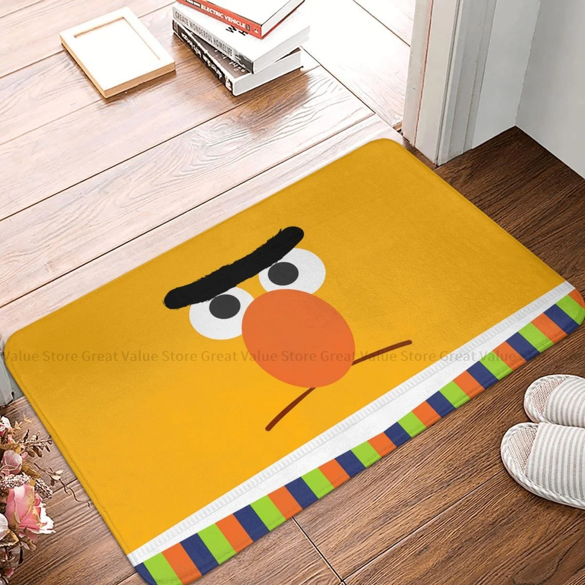 

Sesame Street 80s TV Series Anti-Slip Doormat Living Room Mat Funny Hallway Carpet Entrance Door Rug Bedroom Decorative