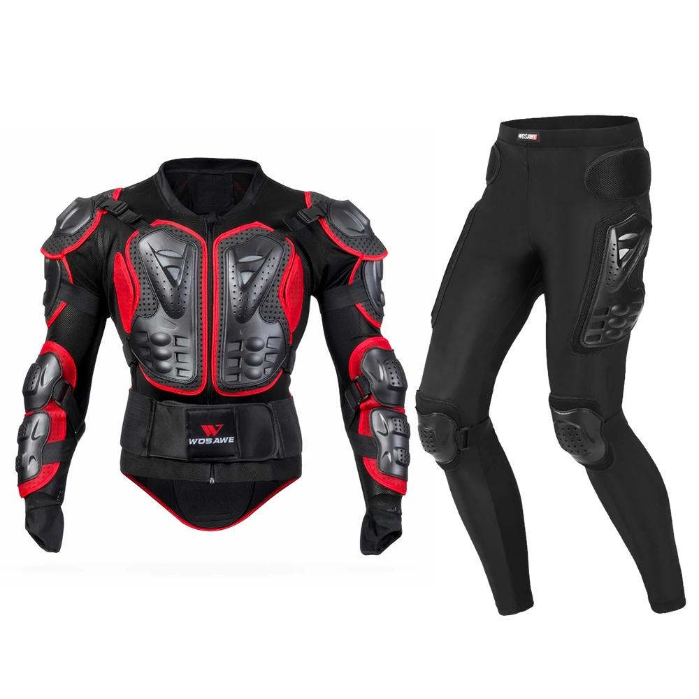 WOSAWE мотоциклетные бронебрюки защита для мотокросса бронекуртка брюки защитное
