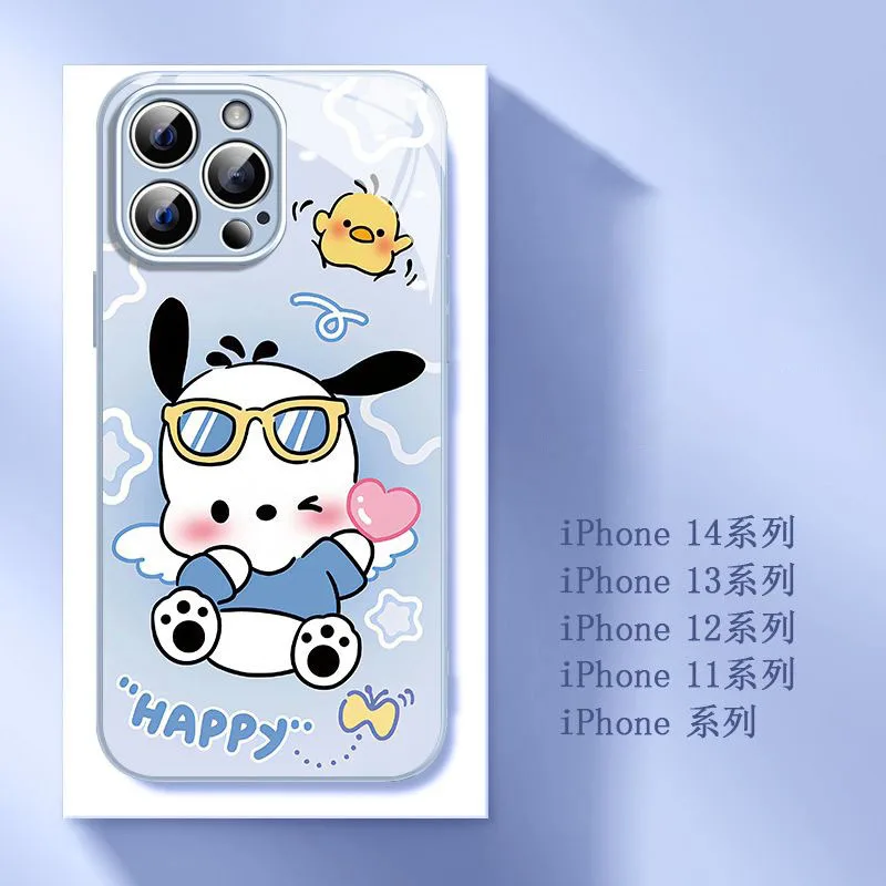 Милый чехол для телефона с металлическим покрытием IPhone X XR XS 16 15 14 13 12 Mini 11 Pro Max 7 8 SE