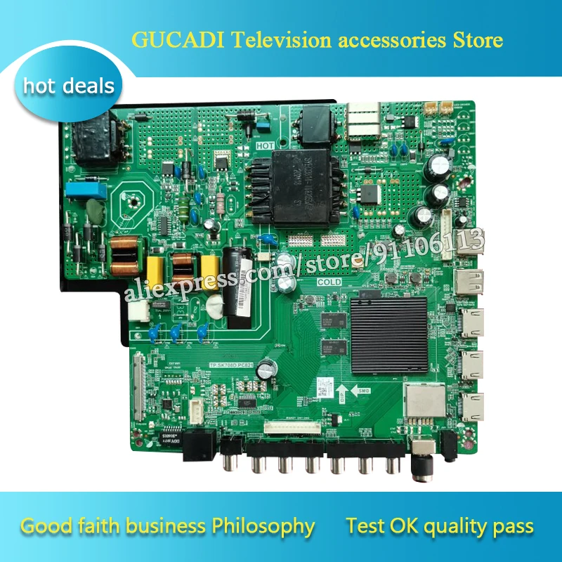 Материнская плата три в одном для TP.SK708D.PC821 4K LCD Smart network TV хорошая работа - купить по