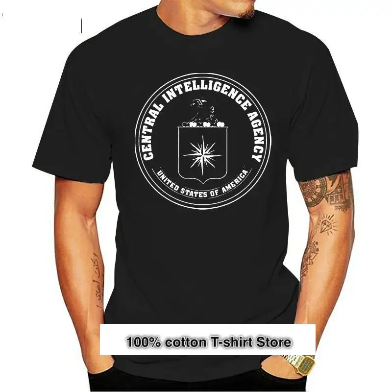 

Caliente vender 2019 de moda de la CIA de la Agencia Central de Inteligencia, Marina de EE. UU. Хлопковая футболка черного цвета