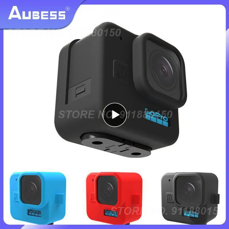 1 ~ 8 шт. силиконовый чехол для GoPro Hero 11 Black Mini Закаленное стекло Защита объектива защитная пленка крышка для GoPro11 Mini