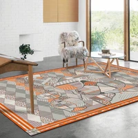 bubble kiss light luxury orange bulldog pattern carpets for living room bedroom decoration rug sofa door mat home thick carpet