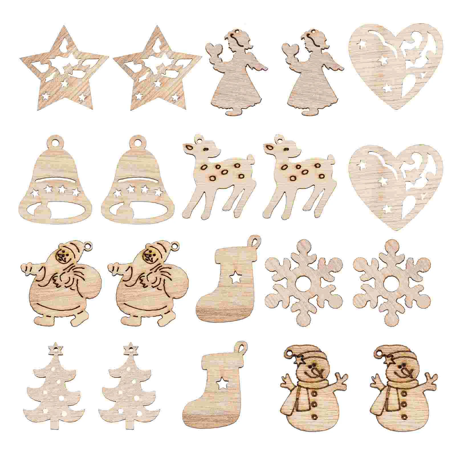 

Gift Natural Wooden Decor Creative Hanging Ornaments Xmas Embellishment Party Supplies Slice Decorations