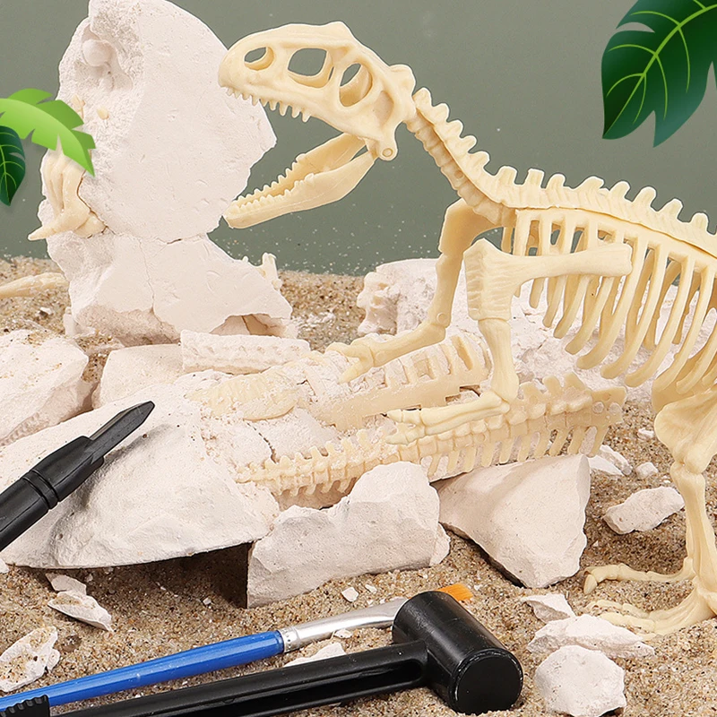 

Dinosaur Fossil Archaeological Excavation Kit Toy Children's DIY Puzzle Toy Skeleton Model Digging Treasure Game Boy Gift