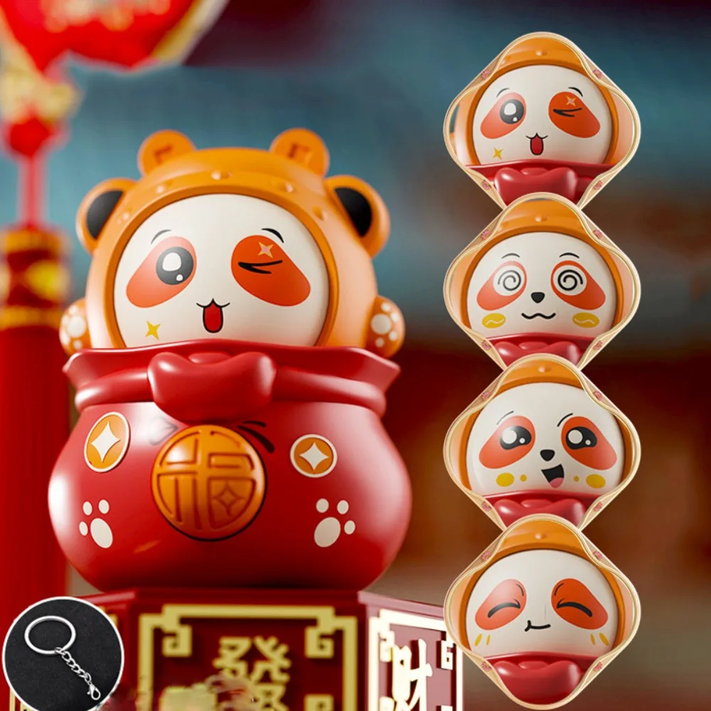 Кукла-брелок с изменением лица панды 3 игрушка для смены в китайском стиле кулон