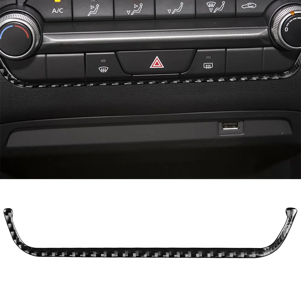 Декоративная наклейка на крышку кондиционера для Mazda 3 Angkesaila 2020, аксессуары для салона автомобиля из углеродного волокна