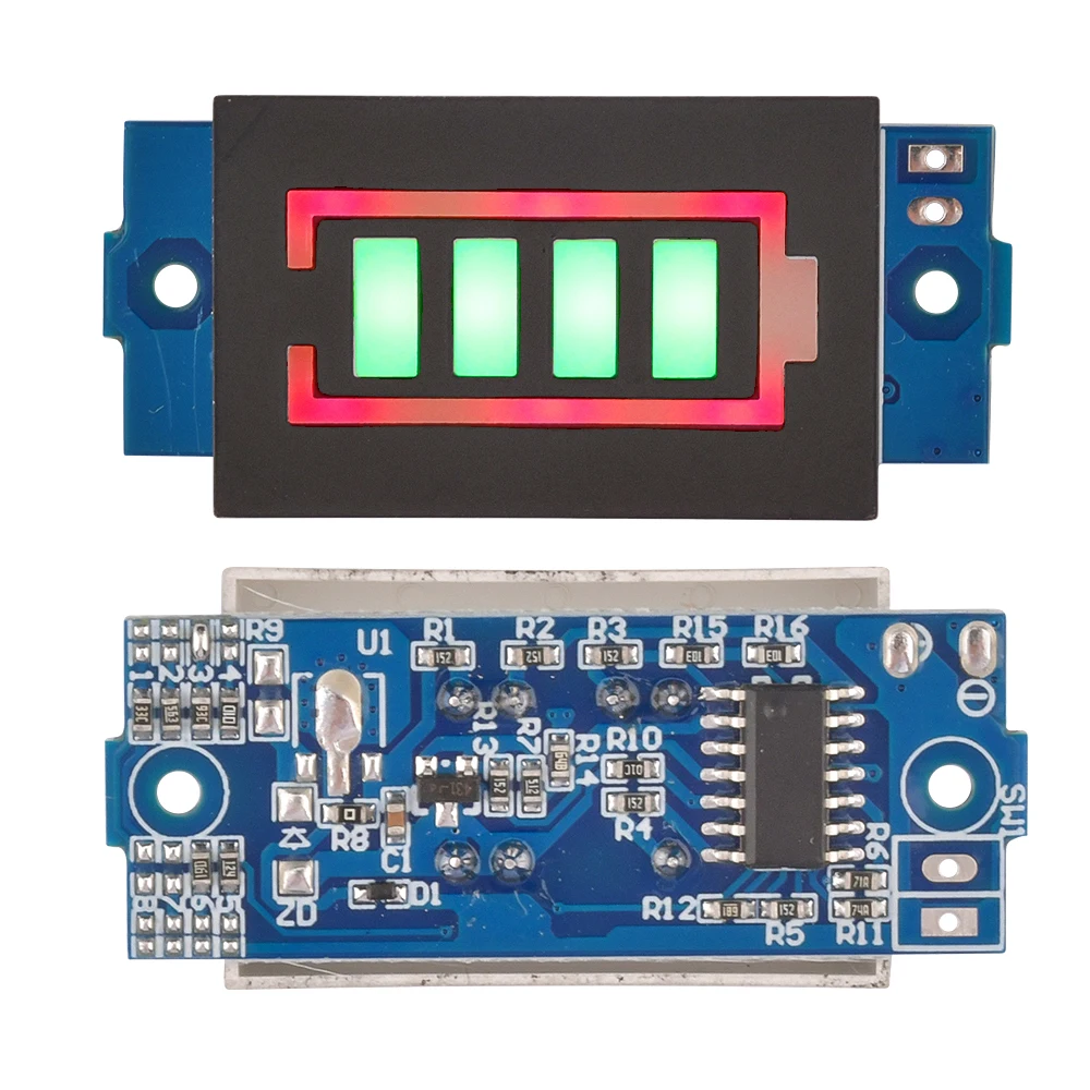 

Индикатор емкости батареи 12 в автомобильный индикатор уровня заряда батареи 12 В измеритель емкости аккумулятора литиевый измеритель емкос...