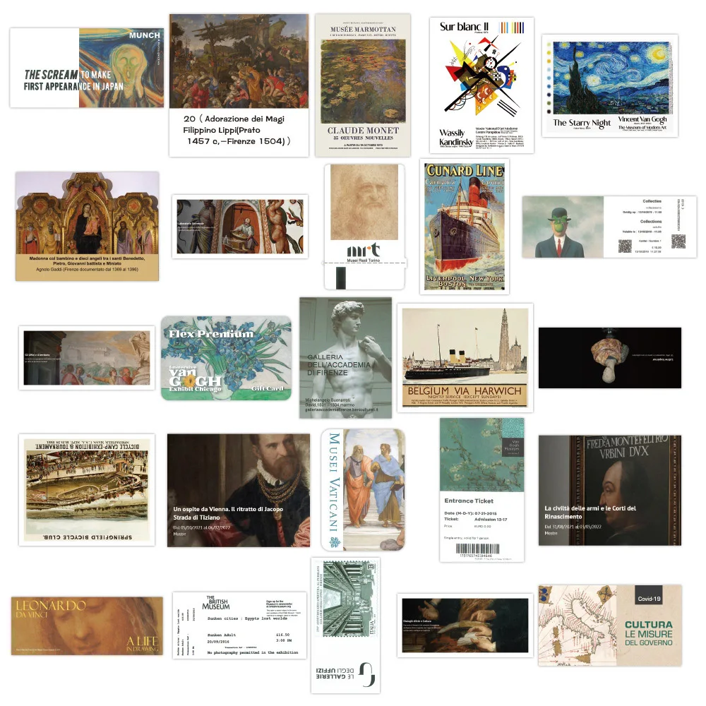 10/30/50PCS World Artist Work David Граффити Наклейки Искусство Эстетические Мультяшные Чемодан